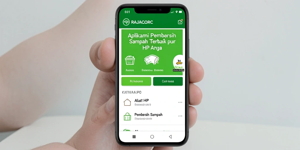 Tampilan antarmuka RAJACORC yang bersih dan fungsional.
