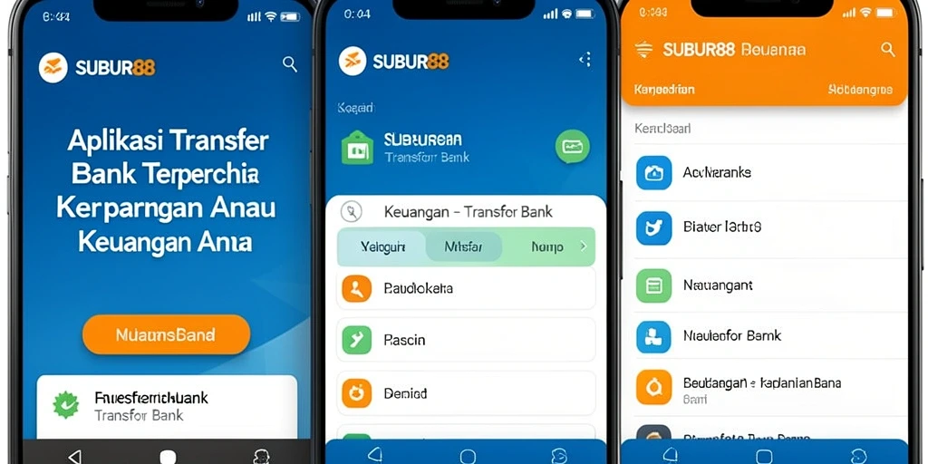 Antarmuka SUBUR88 yang sederhana dan fungsional untuk transfer bank.